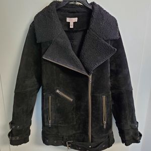 Suede Moto Jacket